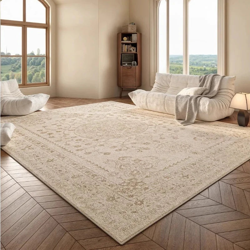 Living Room Carpet Retro French Plush Bedroom Rug Home Large Area Luxury High-end Custom Soft Coffee Table Floor Mats Tapete
