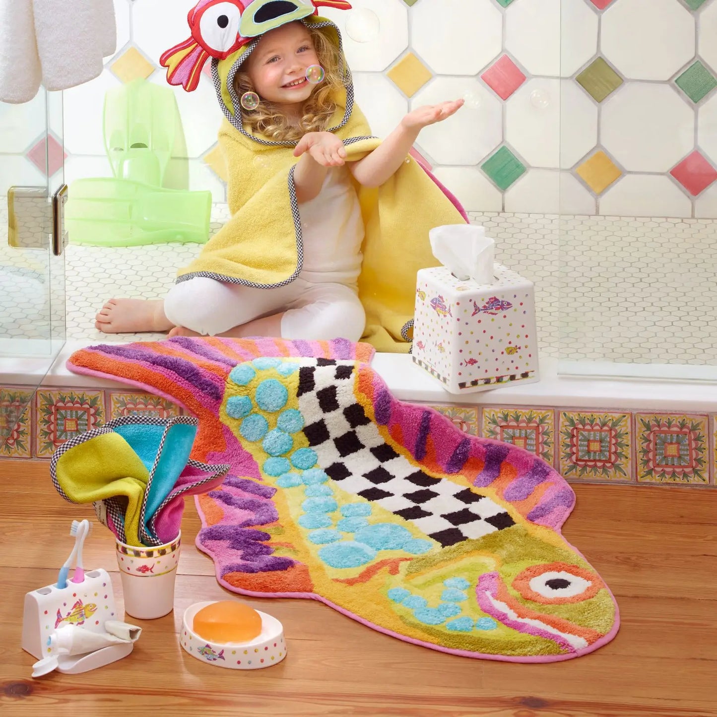 Creative Bathroom Shaped Imitation Cashmere Carpet Home Decoration Absorbent Non-Slip Soft Foot Mat Entrance Door Mat