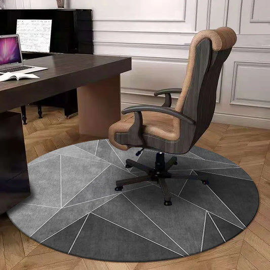 Light Luxury Geometric Round Crystal Velvet Carpet Home Decoration Non-Slip Office Computer Gaming Chair Floor Mat