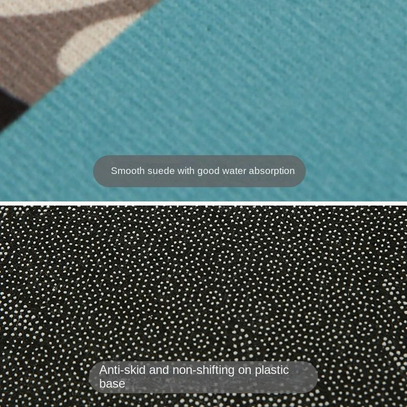 Reverse Card Doormat Fluffy Tufted Soft Area Rug Rectangle Thickened Antislip Carpet Living Room Bedroom Bedside Floor Mat