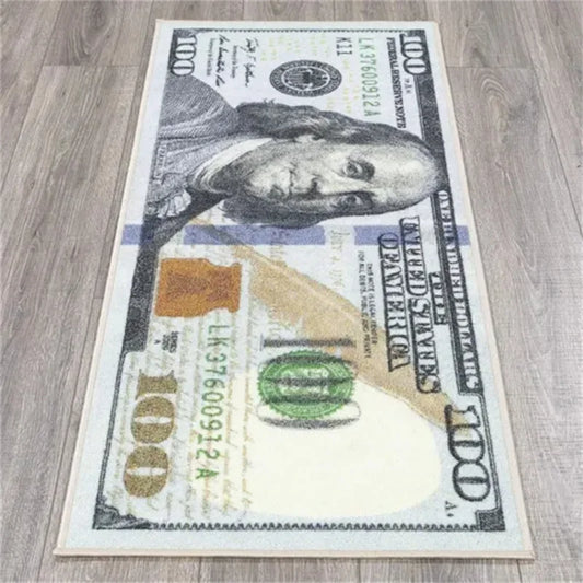 100 Dollar Bill Money Kitchen Floor Mat Home Decor Hallway Balcony Laundry Runners Rugs Bathroom Non-slip DoorMat