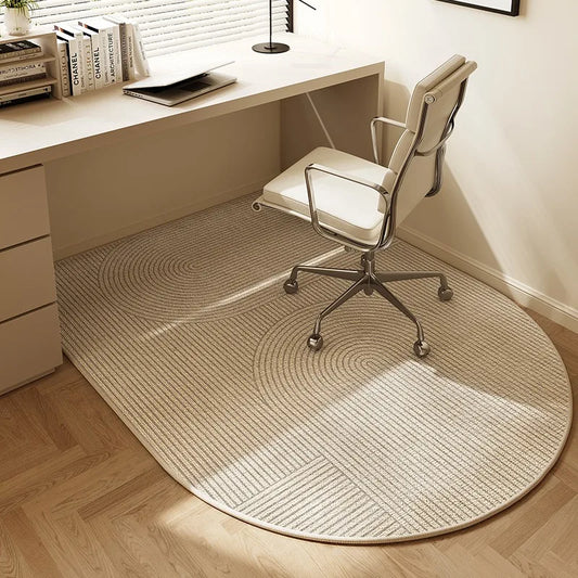 Chair floor mat Arched Bedroom vanity rug Modern home decor Study Playroom Swivel chair Mute rug Office desk floor mat